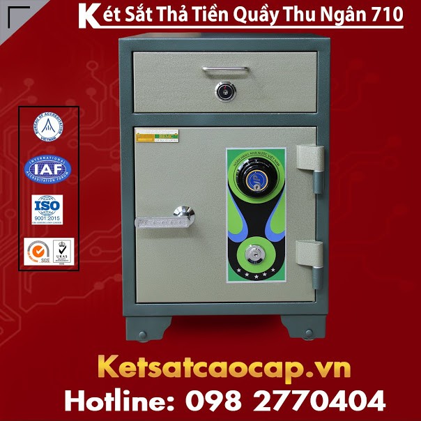 Két Sắt Thả Tiền Quầy Thu Ngân BEMC 710 Chính Hãng Uy Tín Tại Hà Nội